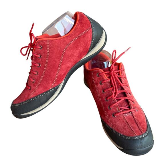 L.L. Bean Red Suede Lifestyle Sneakers for Walking, Light Hiking - size 10 - Picture 14 of 15
